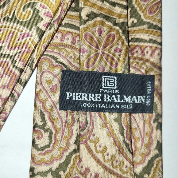 Pierre Balmain Silk Ties Set Of 3 Extra Long 100% Silk‎ - Picture 6 of 7